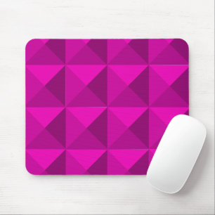 Magenta Pyramids Mouse Pad