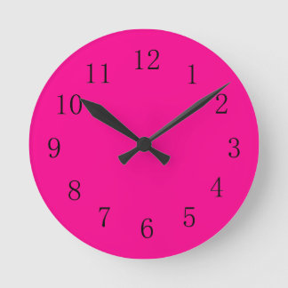 Magenta Red Kitchen Wall Clock