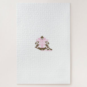 Magenta-Red, Yellowish Orange decorative Jigsaw Puzzle