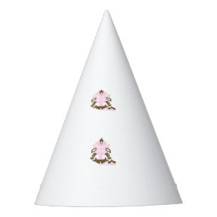 Magenta-Red, Yellowish Orange decorative Party Hat