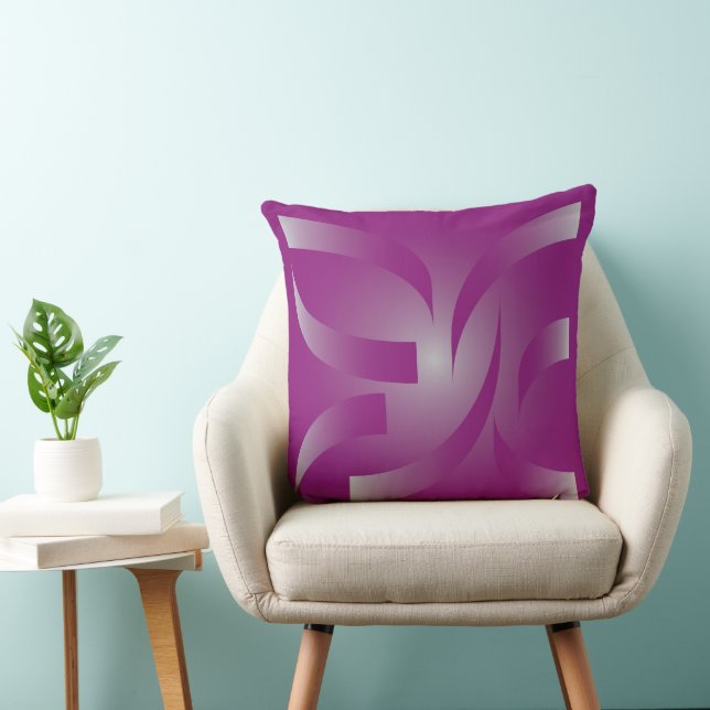 Magenta ribbons cushion (Chair)