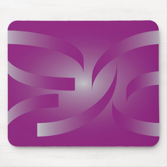 Magenta ribbons mouse pad (Front)