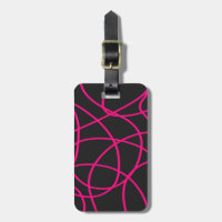 Magenta Ribbons on Black