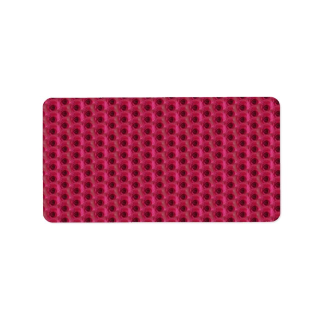 Magenta Roses Label (Front)