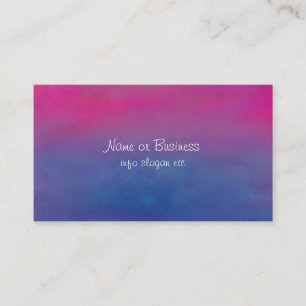 Magenta Sky Abstract Landscape Business Card