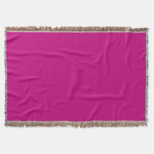 Magenta (solid colour) throw blanket