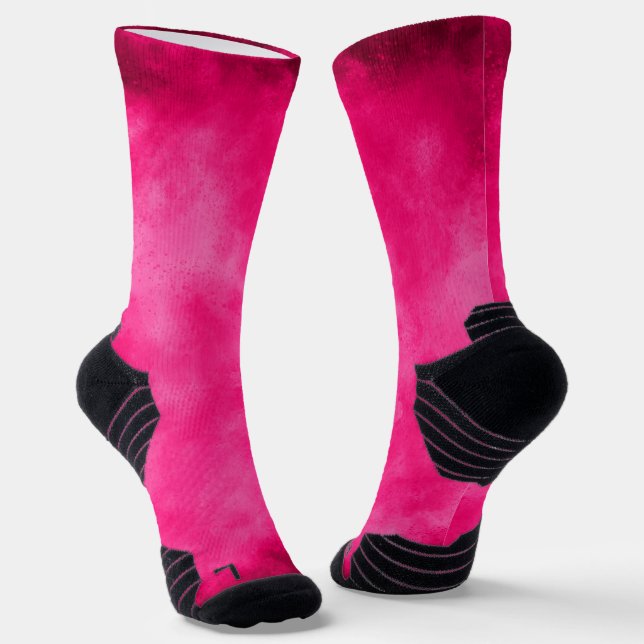 Magenta Storm Cloud  Socks (Angled)