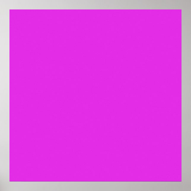 Magenta Violet Bright Purple Colour Background Poster (Front)