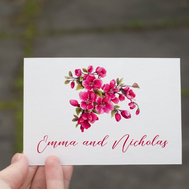 Magenta Wild Roses Note Card (Creator Uploaded)