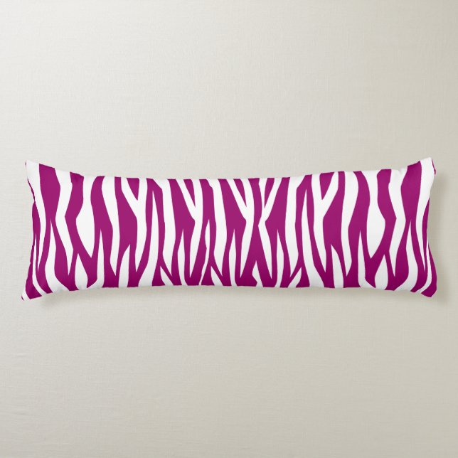 Magenta Zebra Print Body Cushion (Front)