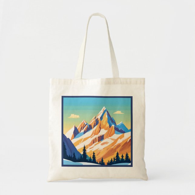 Magestic Mountains Tote Bag (Front)