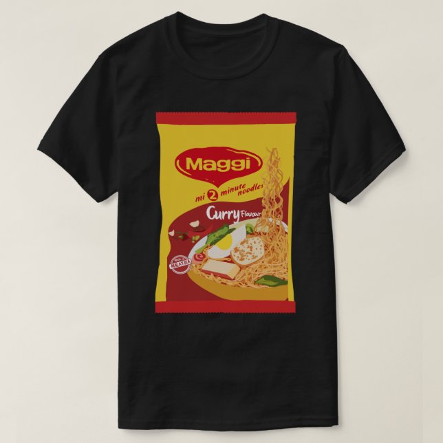 maggi noodle 2-minute pack curry flavour  Sticker. T-Shirt (Design Front)