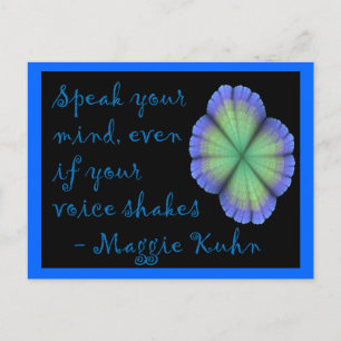 Maggie Kuhn -postcard Postcard