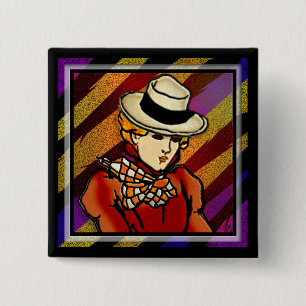 Maggie (pin) 15 cm square badge