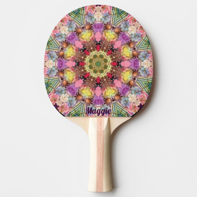 MAGGIE ~ PRETTY MIXTURE of SHADES ~ Ping Pong Paddle (Front)
