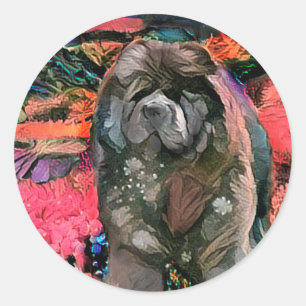 MAGGIE the black chow CHOW - stickers