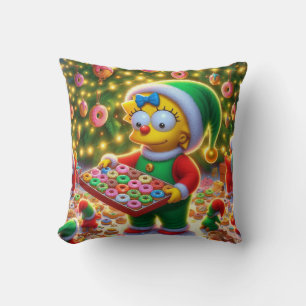 MAGGIE & THE DONUT ELF CUSHION