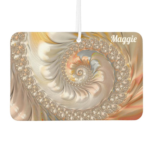 MAGGIE ~ TOPAZ Fractal Design Pattern ~ Original ~ Car Air Freshener (Front)