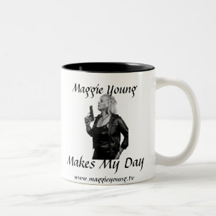 Maggie Young  - Makes My Day Two-Tone Coffee Mug