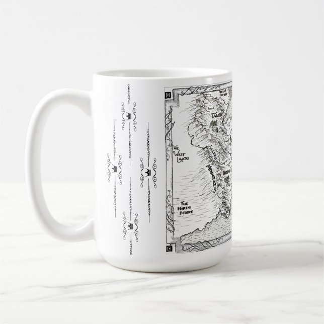 Magian Peninsula Map Mug (Left)