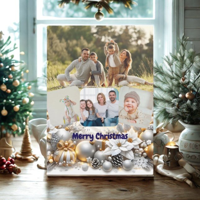  Magic 4 Photo Merry Christmas Holiday Card (Creator Uploaded)