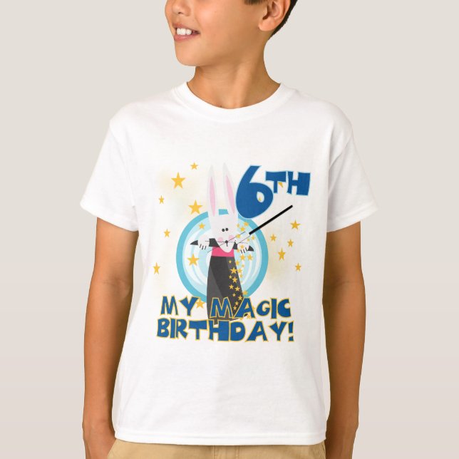 Magic 6th Birthday Tshirts and Gifts (Front)