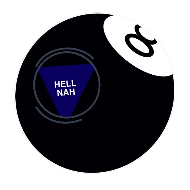 Magic 8 Ball Am I Stupid? Ironic Bowling Ball (Creator Uploaded)