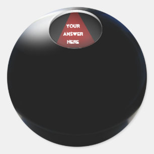 Magic 8 Ball Classic Round Sticker