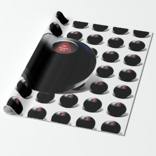 Magic 8 Ball says, "Outlook is good!" Wrapping Paper