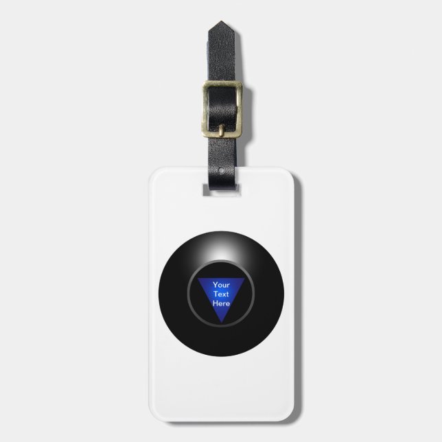 Magic 8 Ball - Your Text Luggage Tag (Front Vertical)