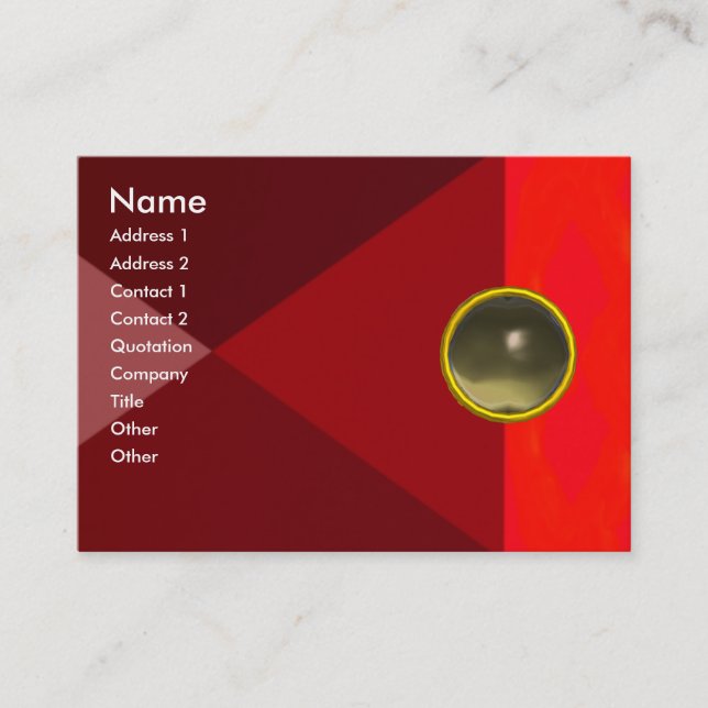 MAGIC AGATE  , bright vibrant red pink grey Business Card (Front)