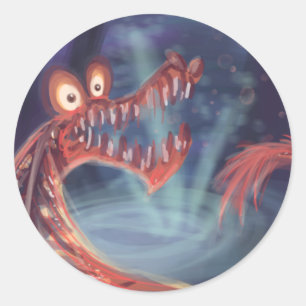 Magic Alligator Classic Round Sticker