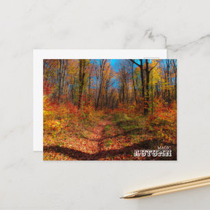 Magic autumn postcard