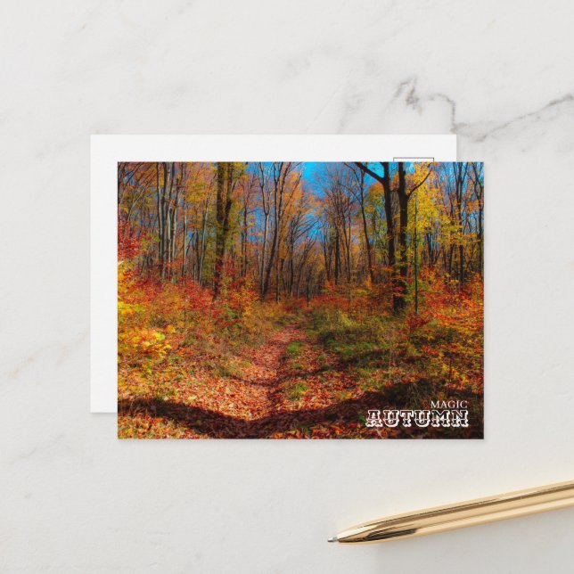 Magic autumn postcard (Front/Back In Situ)