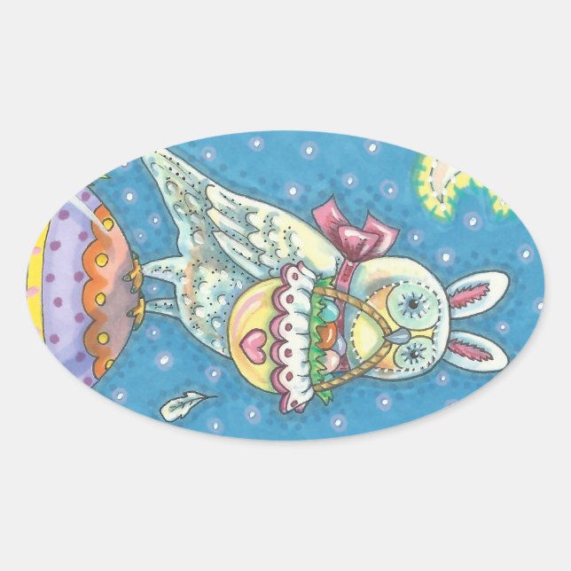 MAGIC BARN OWL & EASTER EGG BASKET, BIRD STICKERS (Front)