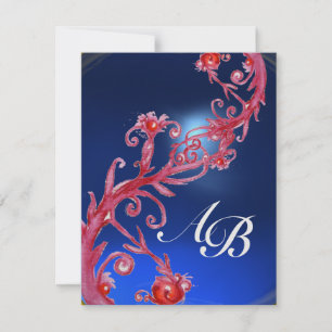 MAGIC BERRIES 4,MONOGRAM red  sapphire ice Invitation
