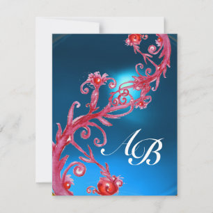MAGIC BERRIES 4,MONOGRAM red sapphire Invitation