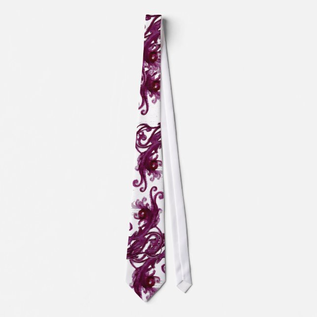 MAGIC BERRIES Fantasy Floral Swirls Tie (Front)