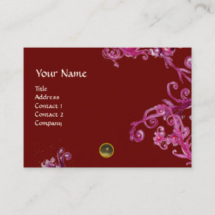 MAGIC BERRIES MONOGRAM gem grey Business Card