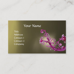 MAGIC BERRIES MONOGRAM GEM grey Business Card