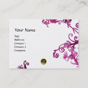 MAGIC BERRIES  MONOGRAM gem grey platinum Business Card