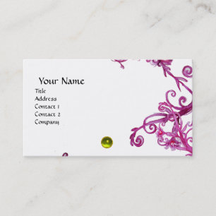 MAGIC BERRIES  MONOGRAM gem yellow  white Business Card