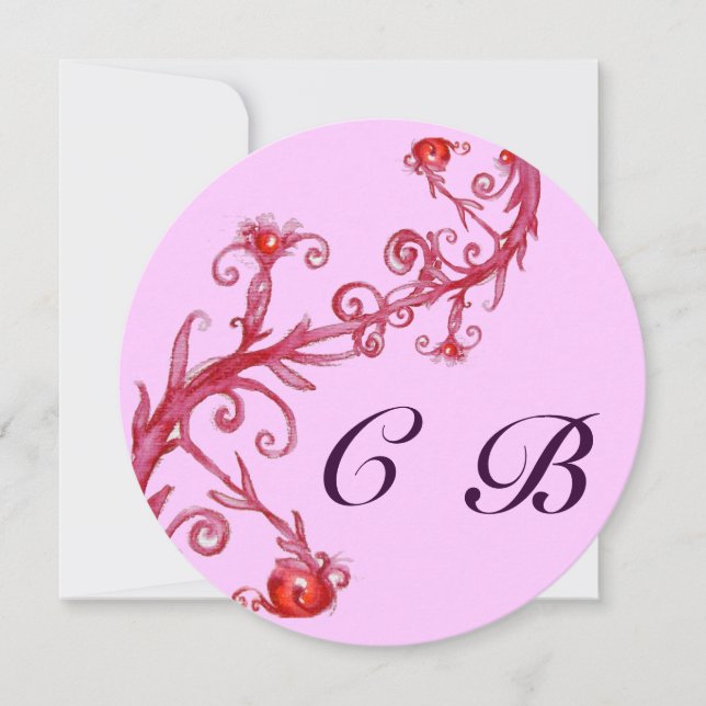 MAGIC BERRIES,MONOGRAM red purple Announcement (Front)