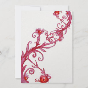MAGIC BERRIES, red white ice Invitation
