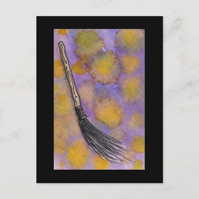Magic Broom Postcard (Front)