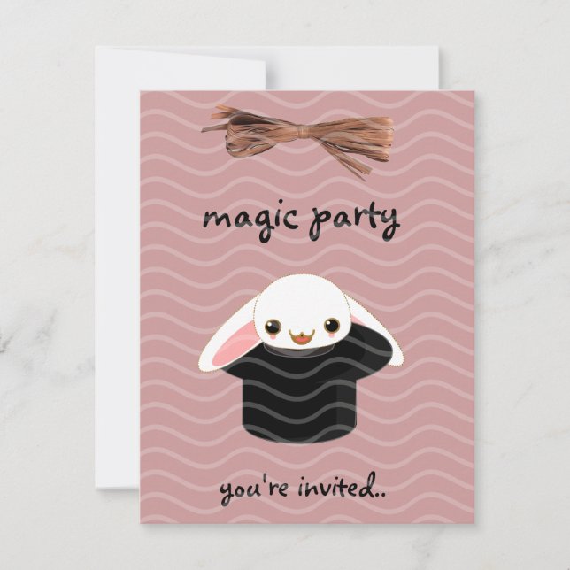 magic bunny invitation (Front)
