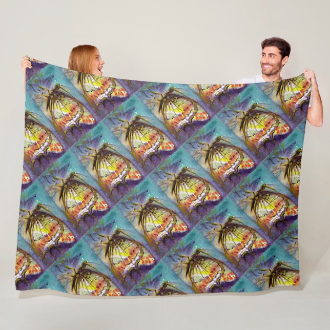 MAGIC BUTTERFLY FLEECE BLANKET (In Situ)