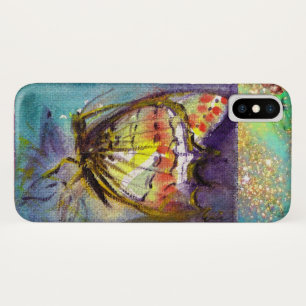 MAGIC BUTTERFLY IN BLUE GOLD SPARKLES Case-Mate iPhone CASE