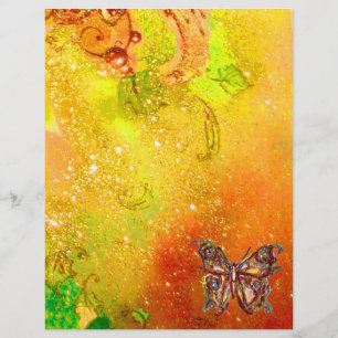 MAGIC BUTTERFLY IN GOLD SPARKLES