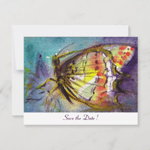 MAGIC BUTTERFLY  ,white Invitation